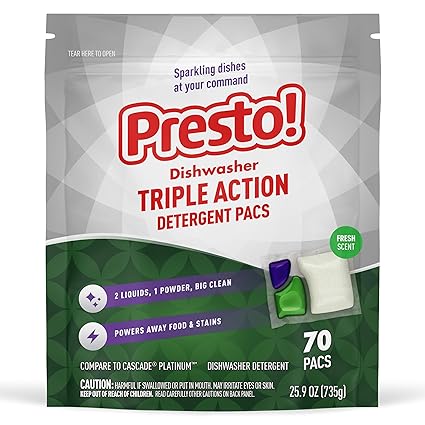 Presto! Triple Action Dishwasher Pacs