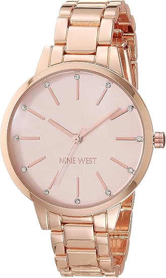 Nine West Women’s Crystal Bracelet Watch