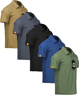 ZITY 5 Pack Men’s Polo Shirts