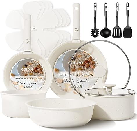 CAROTE 17pcs Nonstick Cookware Set