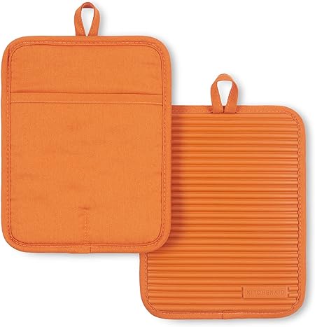 KitchenAid Ribbed Silicone Pot Holder Set