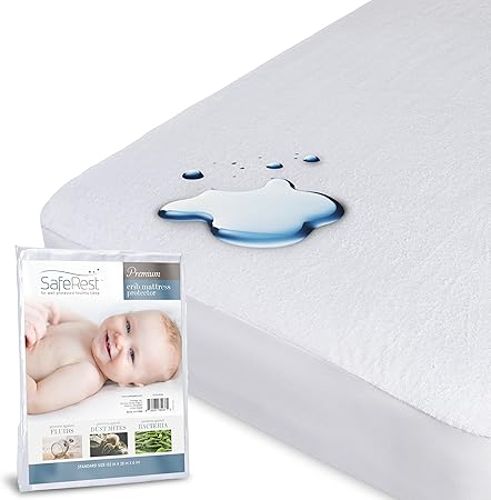 SafeRest Waterproof Crib Mattress Protector
