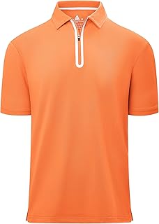 VALANCH Men’s Zipper Polo Shirt
