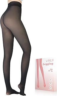 UISLII Fleece Lined Tights for Women