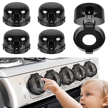 Stove Knob Covers for Child Safety – 5-Pack