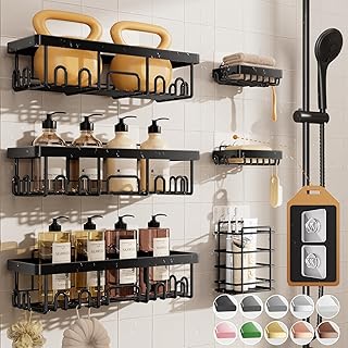 Veken Shower Caddy 6-Pack – Rustproof Design