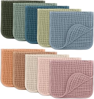 Comfy Cubs Muslin Burp Cloths Pack of 10