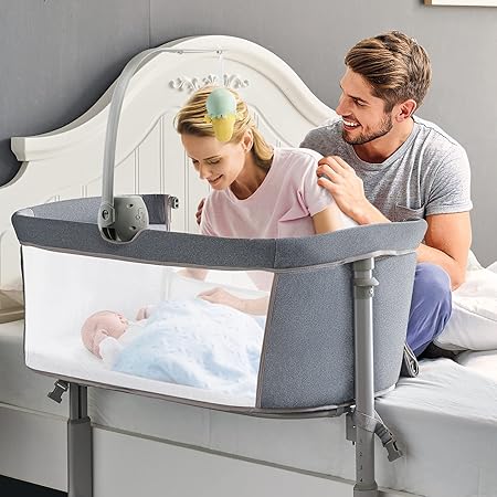 RONBEI Baby Bassinet Bedside Sleeper