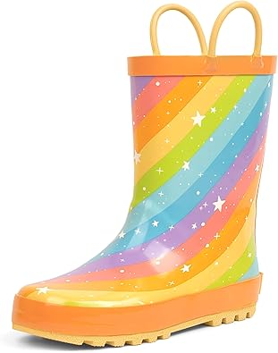 landchief Toddler Rain Boots – Fun Patterns