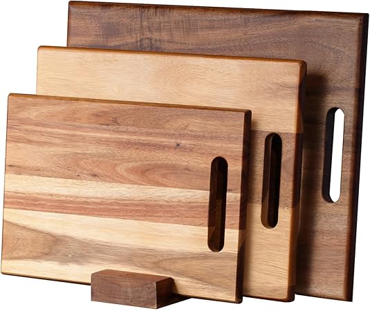 YSTKC Acacia Wood Cutting Boards Set