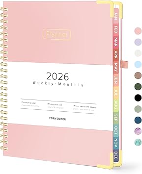 Forvencer 2026 Planner – Pink Hardcover