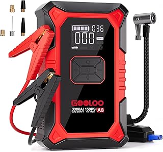 GOOLOO A3 Jump Starter with Compressor