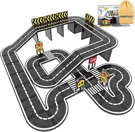 Goodtiles Magnetic Tiles Road Set