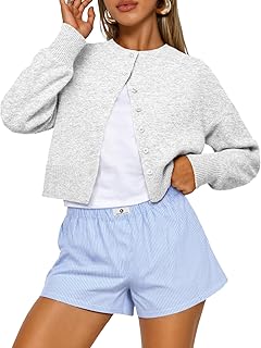Trendy Queen Cropped Cardigan Sweater