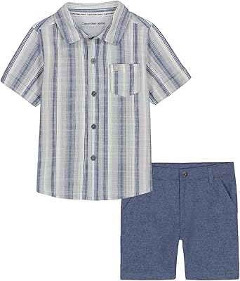 Calvin Klein Boys 2pc Shirt Set