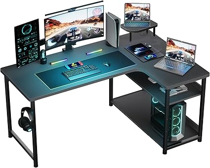GTRACING L Shaped Gaming Desk
