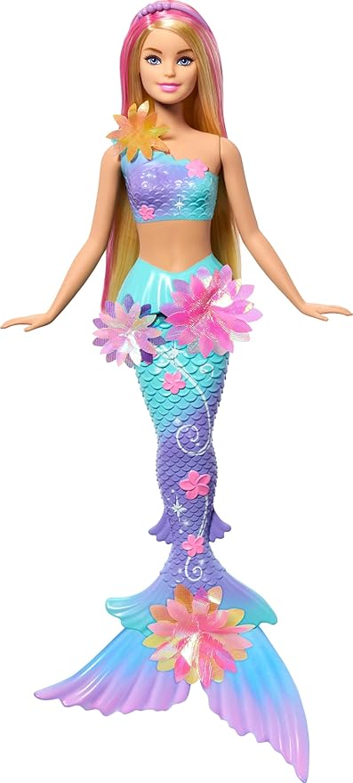 Barbie Mermaid Toy Dolls with Flowers