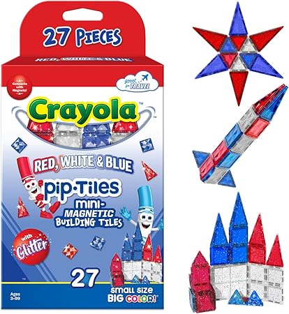 CreateOn Crayola Glitter Magnetic Tiles