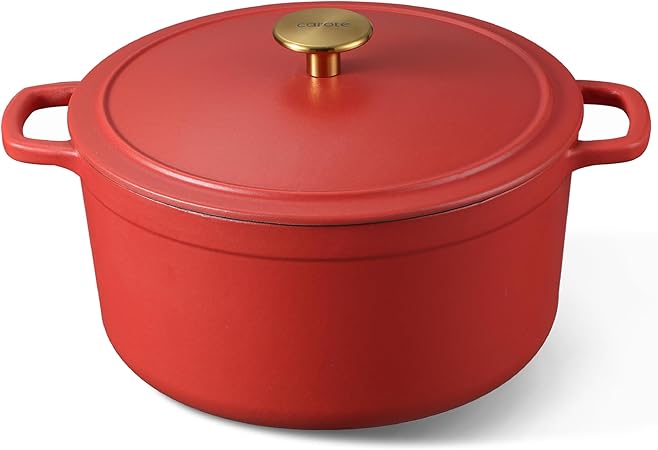 CAROTE Enameled Dutch Oven – Red