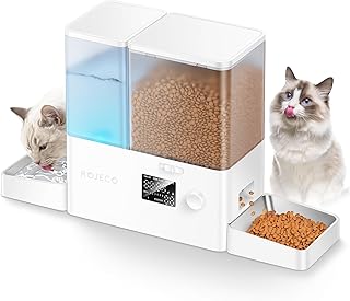 Rojeco 2-in-1 Automatic Cat Feeder