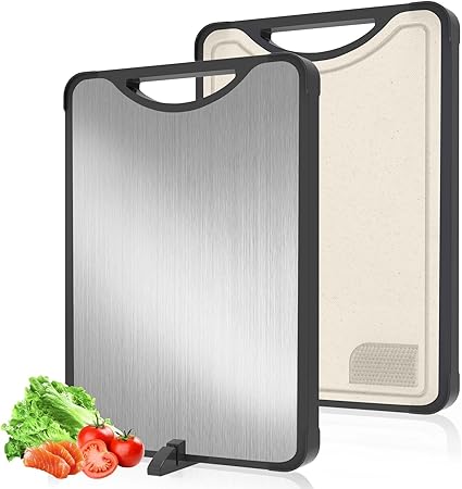 Titanium Cutting Board – 2-in-1 Kitchen Tool