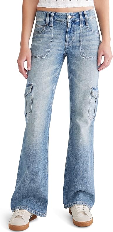 AEROPOSTALE Womens Flare Cargo Jean