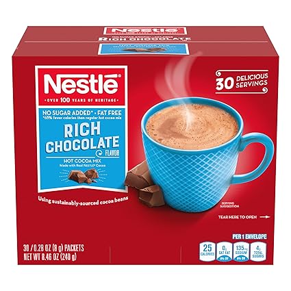 Nestle Hot Chocolate Packets – Bulk Pack