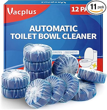 Vacplus Toilet Bowl Cleaner Tablets, 12 Pack