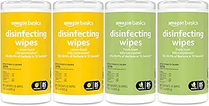 Amazon Basics Disinfecting Wipes – Lemon Scent
