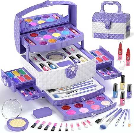PERRYHOME 56 Pcs Kids Makeup Set