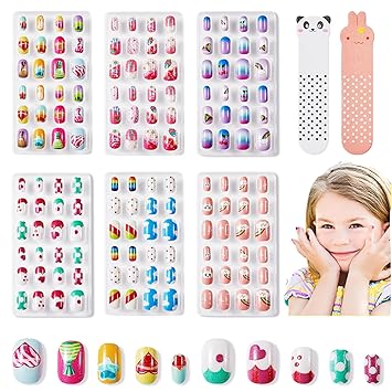 Modelones Kids Press on Nails 144Pcs
