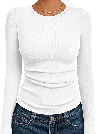 AUTOMET Women’s Ribbed Long Sleeve Top