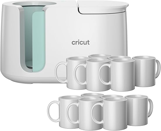 Cricut Mug Press + 12 Blank Mugs
