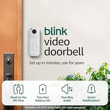 Blink Video Doorbell – HD View & Easy Setup