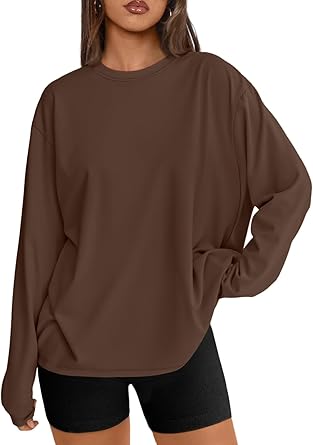 Trendy Queen Oversized Long Sleeve Tee