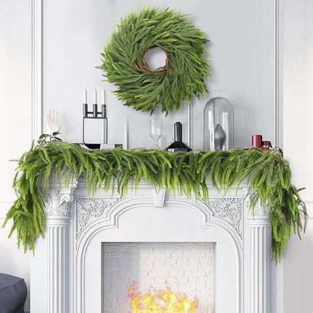 Lifelike Norfolk Pine Garlands by Unknown