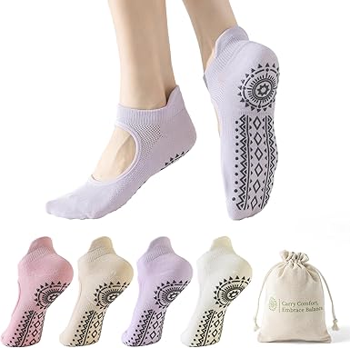 BISOUSOX Grip Socks for Women