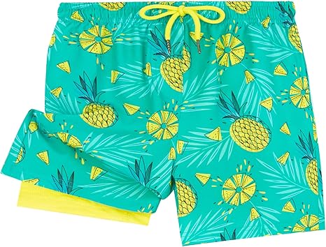 UMELOK Boys Swim Trunks with Liner