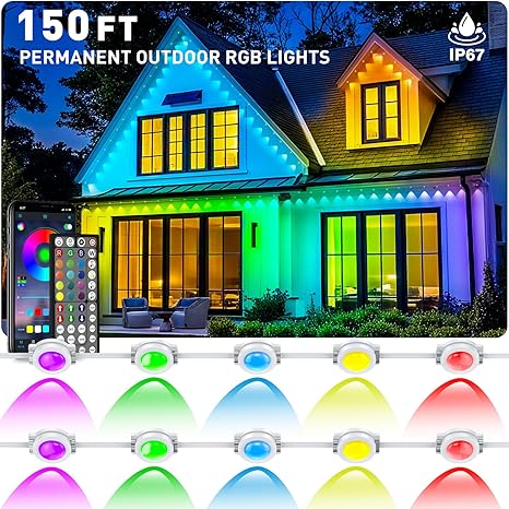 150FT RGB Outdoor LED Lights – Waterproof