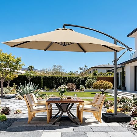 OLILAWN 10ft Patio Umbrella with Base