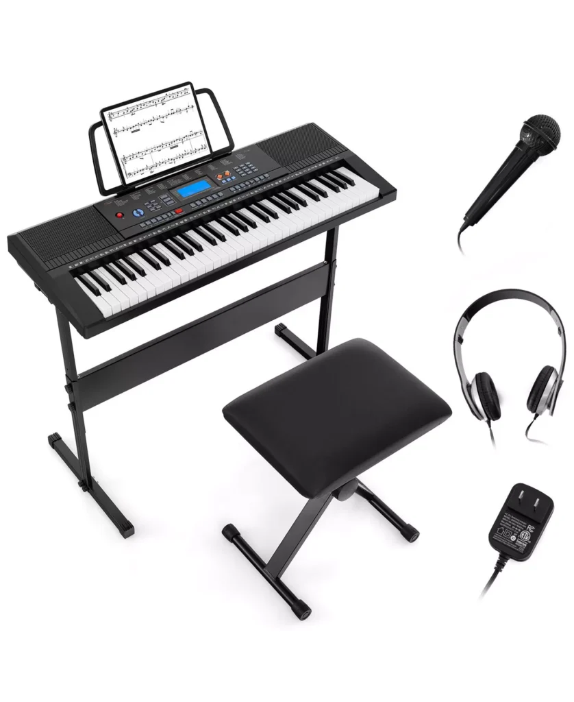 61-Key Digital Piano Keyboard Set