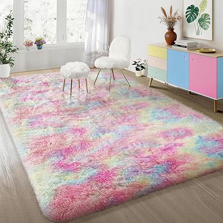 Ophanie Rainbow Rug for Girls