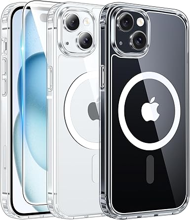 FNTCASE Clear iPhone Case for 15/14/13