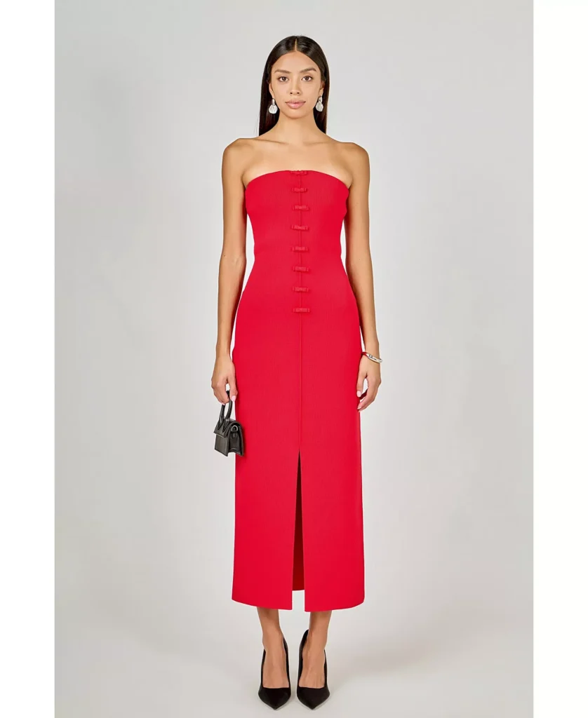 endless rose Women’s Bow Accent Tube Dress