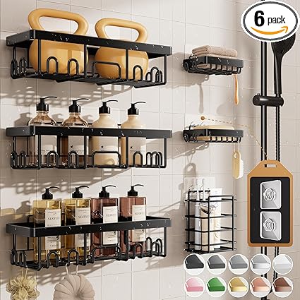 Veken Shower Caddy 6-Pack