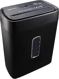 Amazon Basics 12-Sheet Cross-Cut Paper and Credit Card Shredder with Overheat Protection, Black (New Model) — 24% OFF | Only $42.12