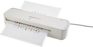 Amazon Basics 9-Inch Thermal Laminator Machine with Quick Warm-Up, 2 Heat Settings, Jam Release for Documents and Photos, White — 47% OFF | Only $15.74