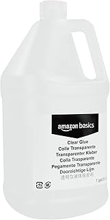 Amazon Basics All Purpose Washable Clear Liquid School Glue for Making Slime, Paper, Cardboard, Wood, Craft Projects, 128 fl oz — 52% OFF | Only $15.00