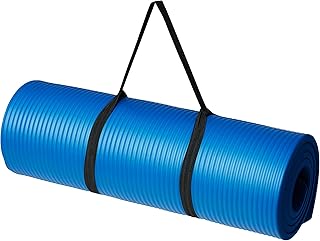 Amazon Basics Extra Thick Exercise Yoga Mat with Carrying Strap — 51% OFF | Only $16.00
