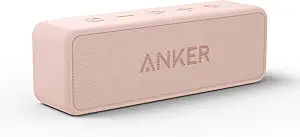 Anker Soundcore 2 Portable Bluetooth Speaker with Stereo Sound, Bluetooth 5, Bassup, IPX7 Waterproof, 24-Hour Playtime, Wireless, Speaker for Home, Outdoors, Travel — 35% OFF | Only $29.89